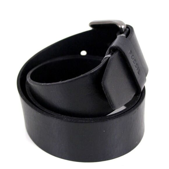 Fossil SADDLE BLACK GENUINE LEATHER 1.5"Wd CASUAL DRESS MEN'S BELT Sz 34 (B42 - Picture 5 of 13